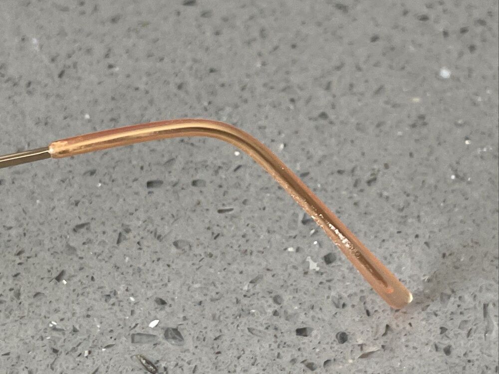 Easyclip Eyeglasses Frames ONLY Brown Full Rim 52-17-135 30 Gold - Picture 6 of 15
